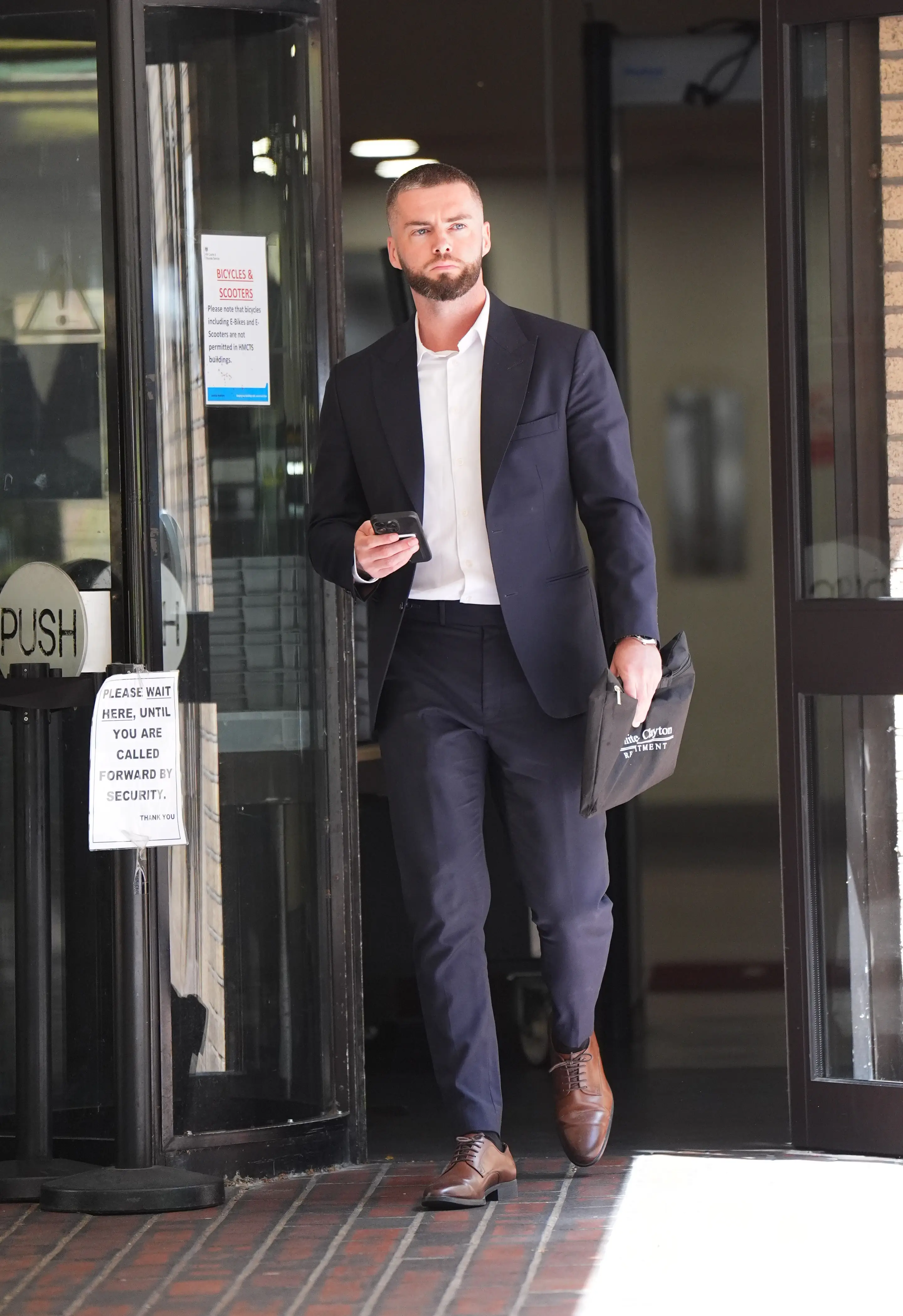 Love Island's Jamie Clayton has also pled not guilty. (PA)