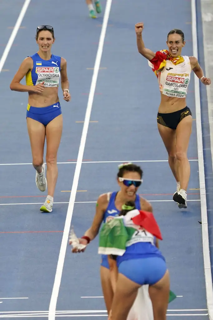 Laura Garcia-Caro thought she'd bagged a bronze medal at the European Athletics Championships earlier this summer. (Pier Marco Tacca/Getty Images)