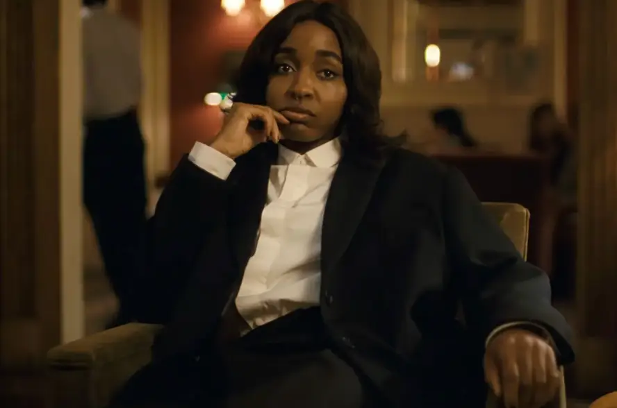 Edebiri was promoting her new movie After The Hunt (Amazon MGM Studios/YouTube)