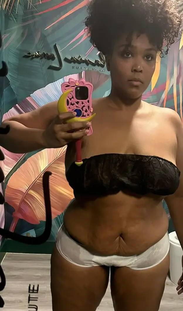 Fans are praising Lizzo after she shared more photos from her weight loss journey (Instagram/lizzobeeating)