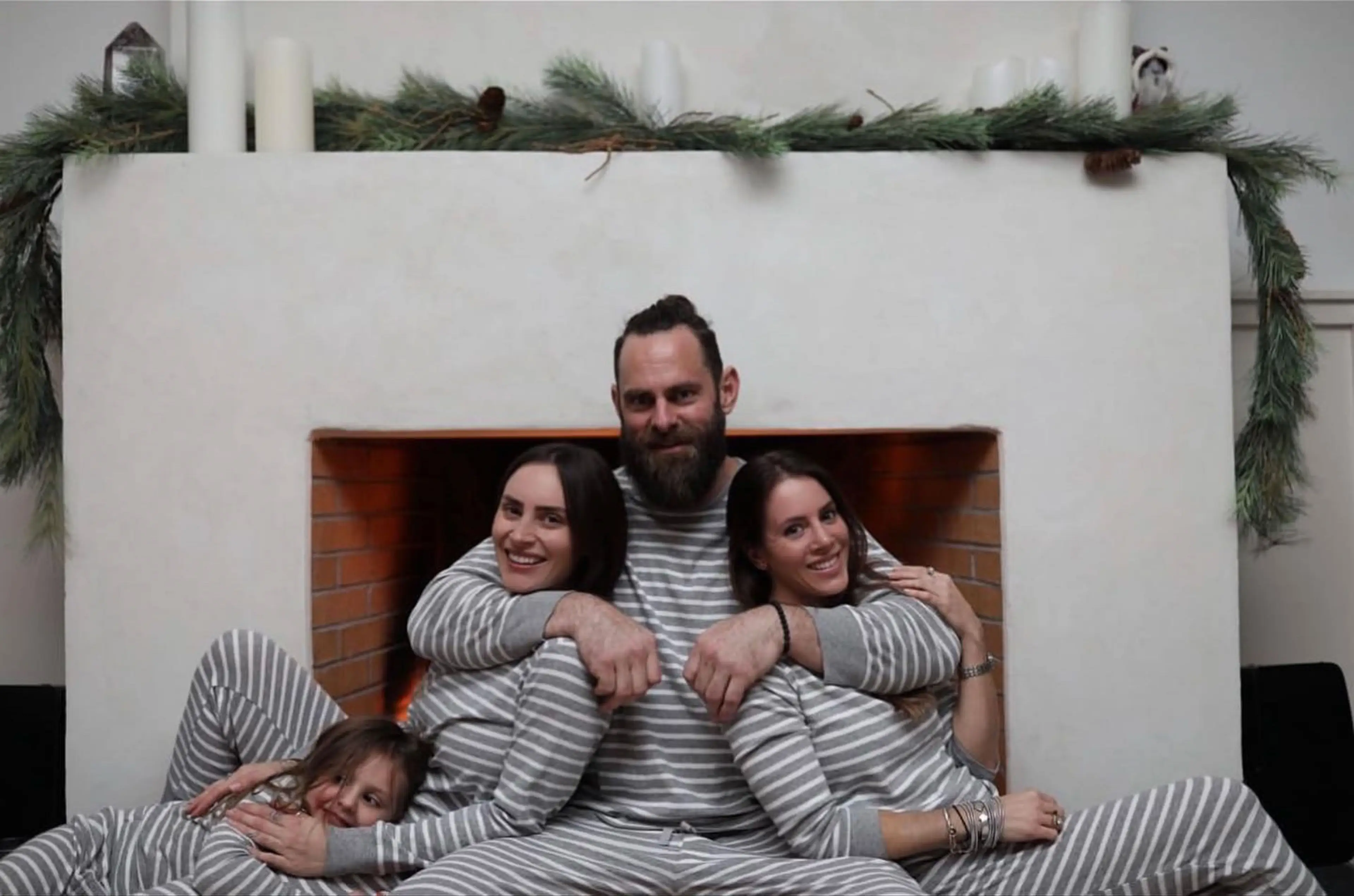 (Pictured) Katie, her ex-husband Evan and his new wife Megan.