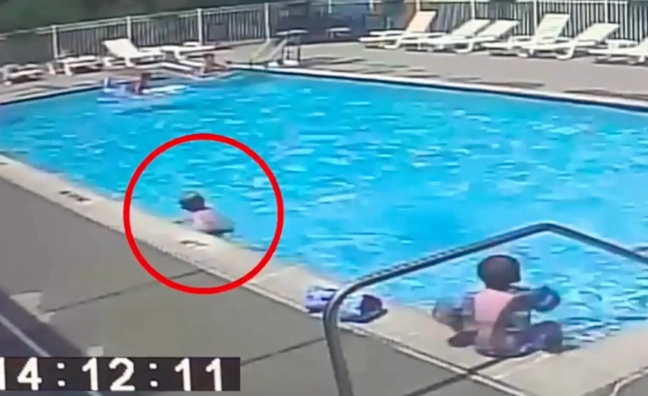 Griffin Emerson almost drowned in a pool.