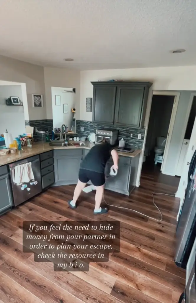 She provided a resource for those who may be suffering at the hands of domestic violence.