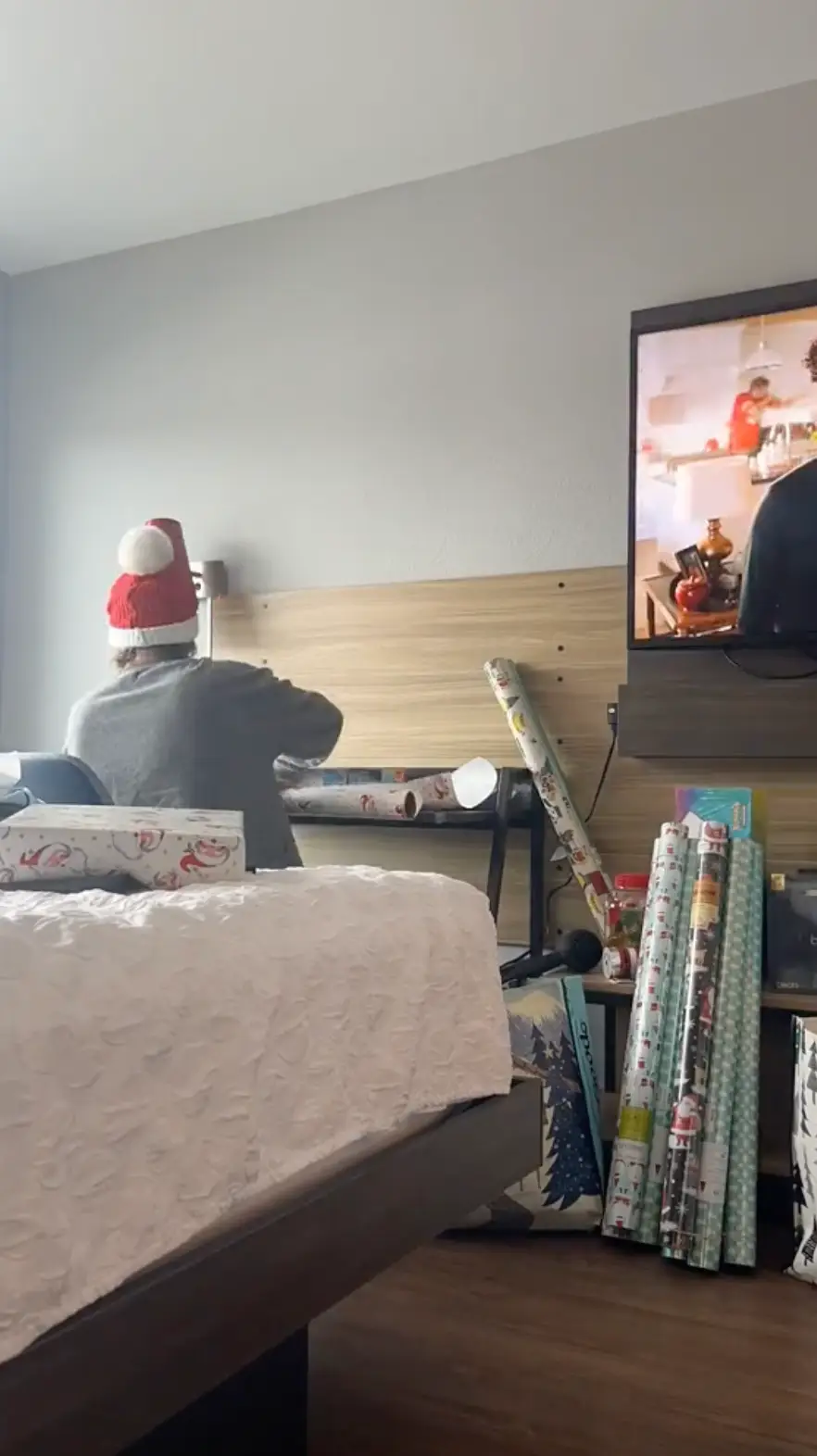 The wrapping station in question.