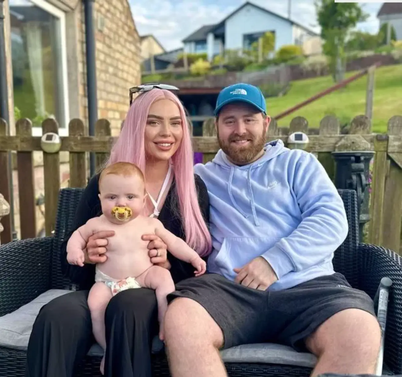 Shannon, Mark and their baby boy Hunter.