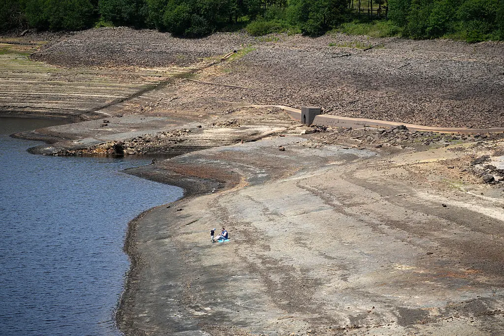 Many reservoir levels across the country are running low after weeks of dry weather (Photo by Christopher Furlong/Getty Images)