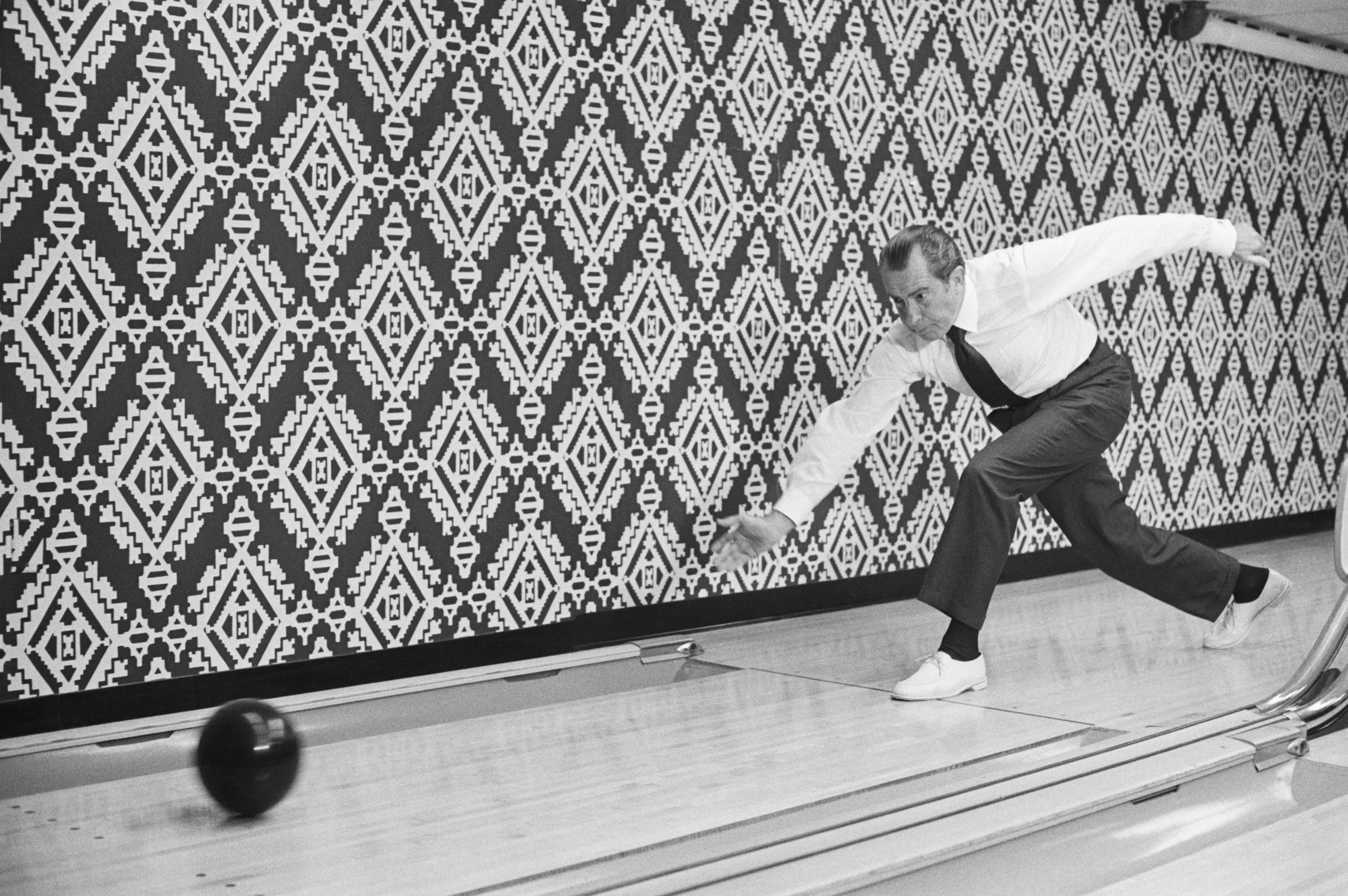 Richard Nixon had a one-lane bowling alley built at the White House (Getty Images/Bettmann / Contributor)