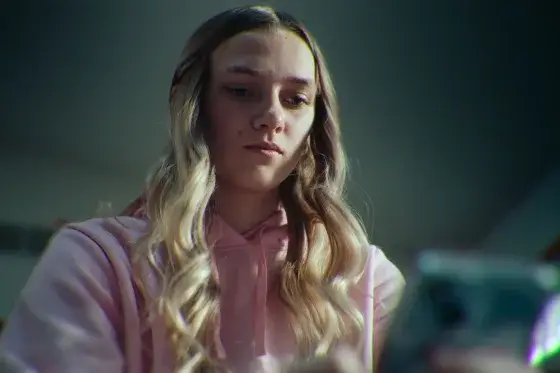 Lauryn was just 13 when she and her then-boyfriend started receiving the vile messages (Netflix)