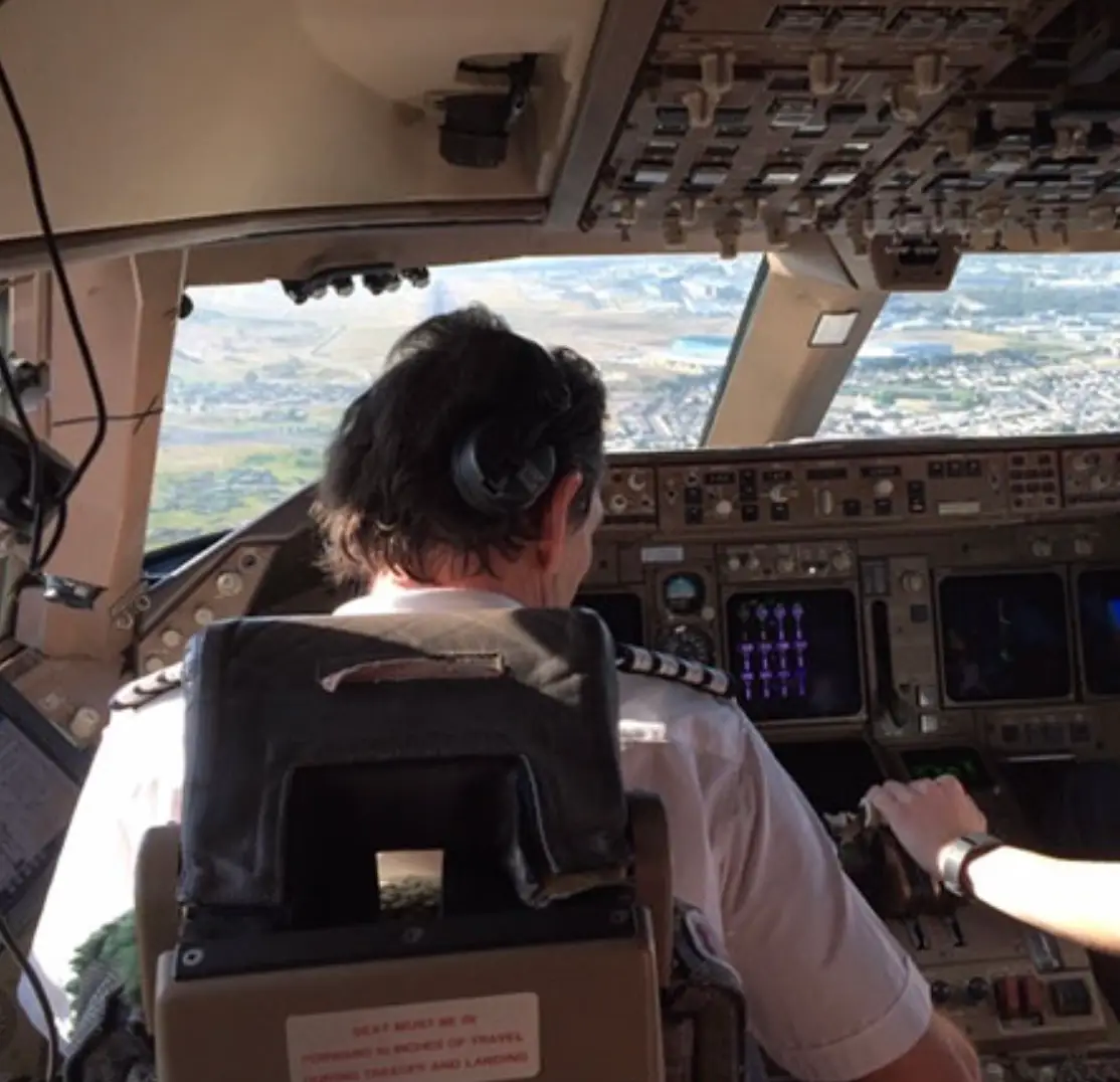 Nick has over 31,000 hours in the air under his belt, which equates to 3.5 years of his life (Nick Eades)