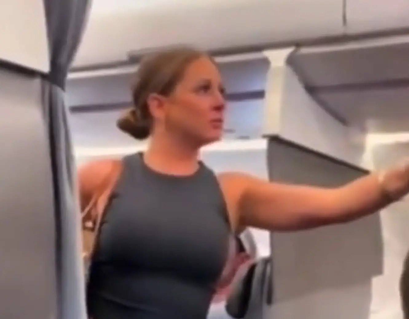 The whole thing started because she thought relatives also on the plane were stealing her AirPods.