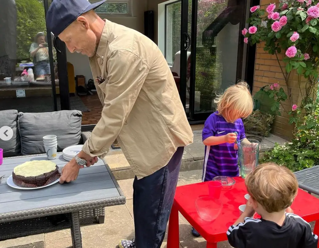 Jonnie Irwin enjoyed Father's Day with his three kids.