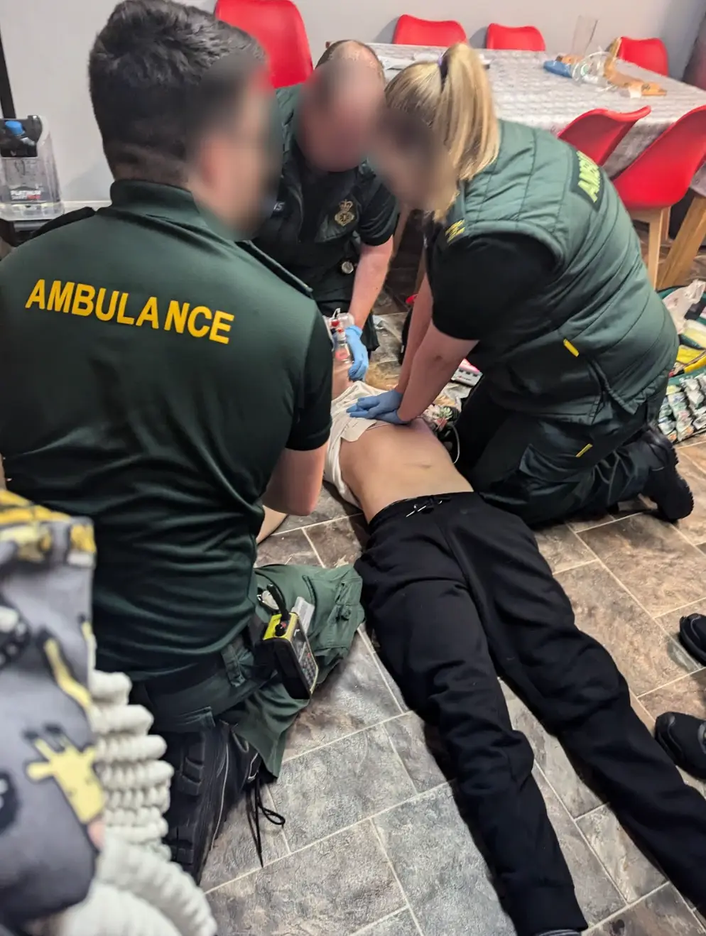 CPR was administered by emergency responders (Kennedy News & Media)