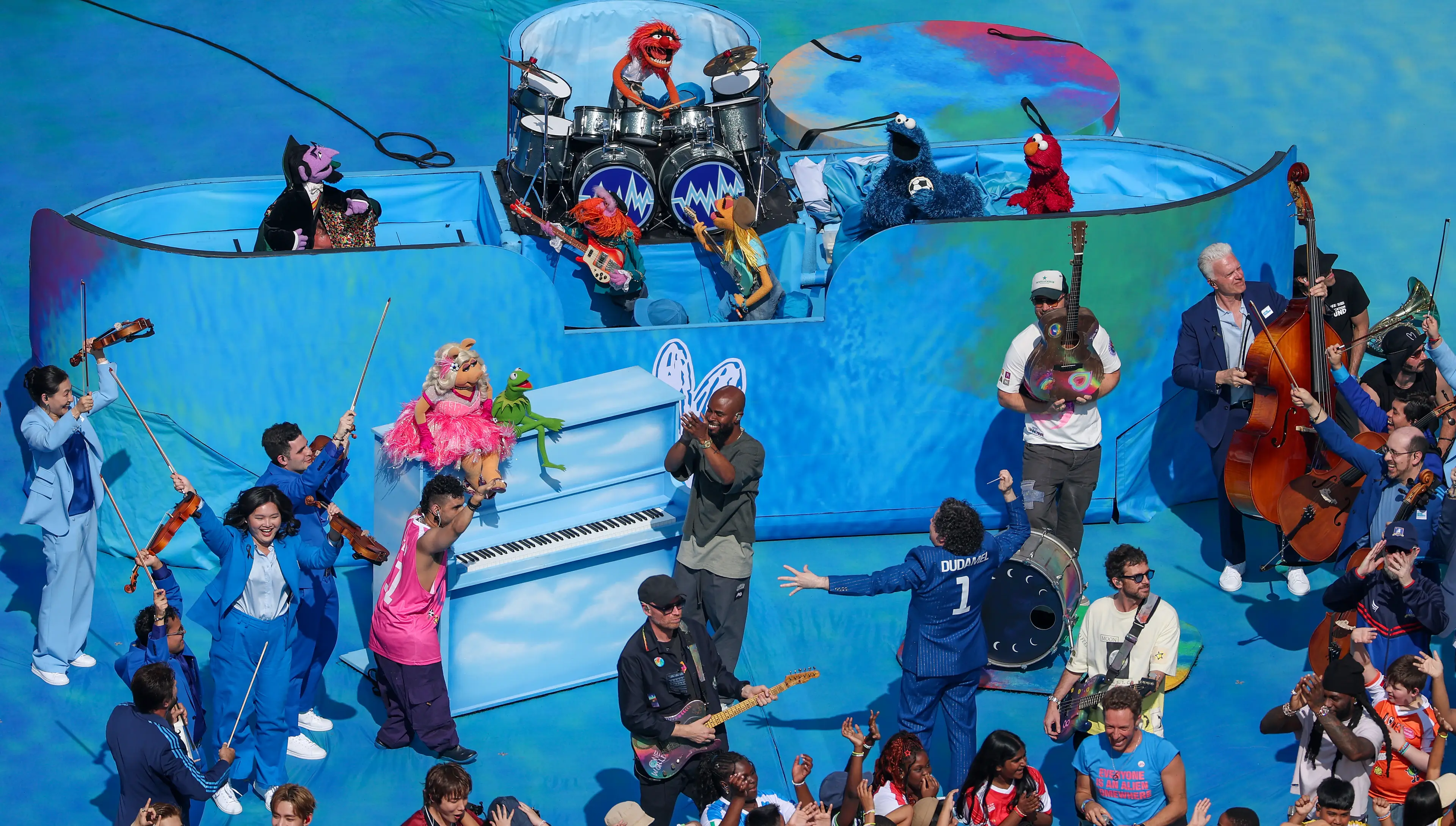 The Muppets also featured during the show (Patrick Smith - FIFA/FIFA via Getty Images)