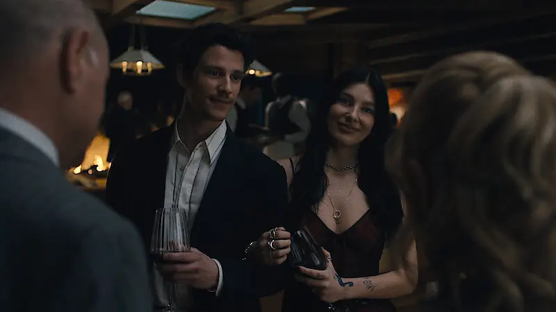 Adam DiMarco stars as groom Nicky in Something Very Bad Is Going To Happen (Netflix)