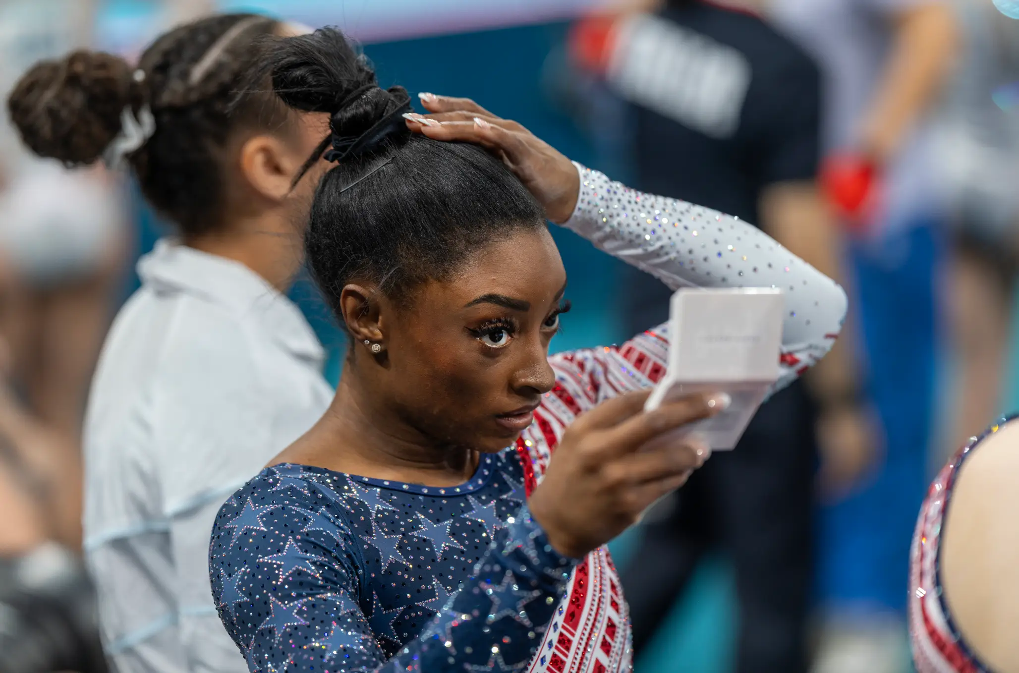 Biles has previously spoken out about being trolled for her hair (Tim Clayton/Corbis via Getty Images)
