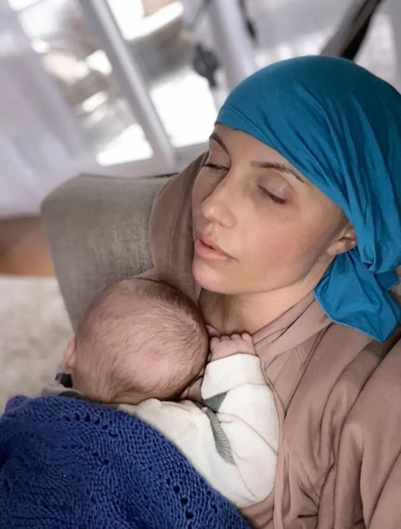 Sarah began cancer treatment weeks after Ted was born (PA Real Life)