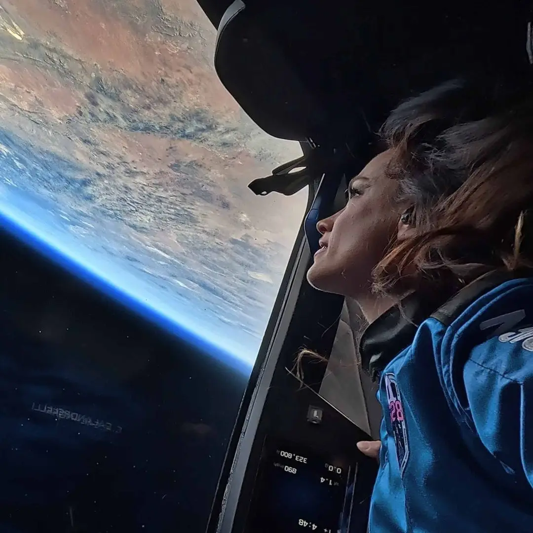 MIT engineer Emily Calandrelli was the 100th woman to go to space (Instagram/@blueorigin)