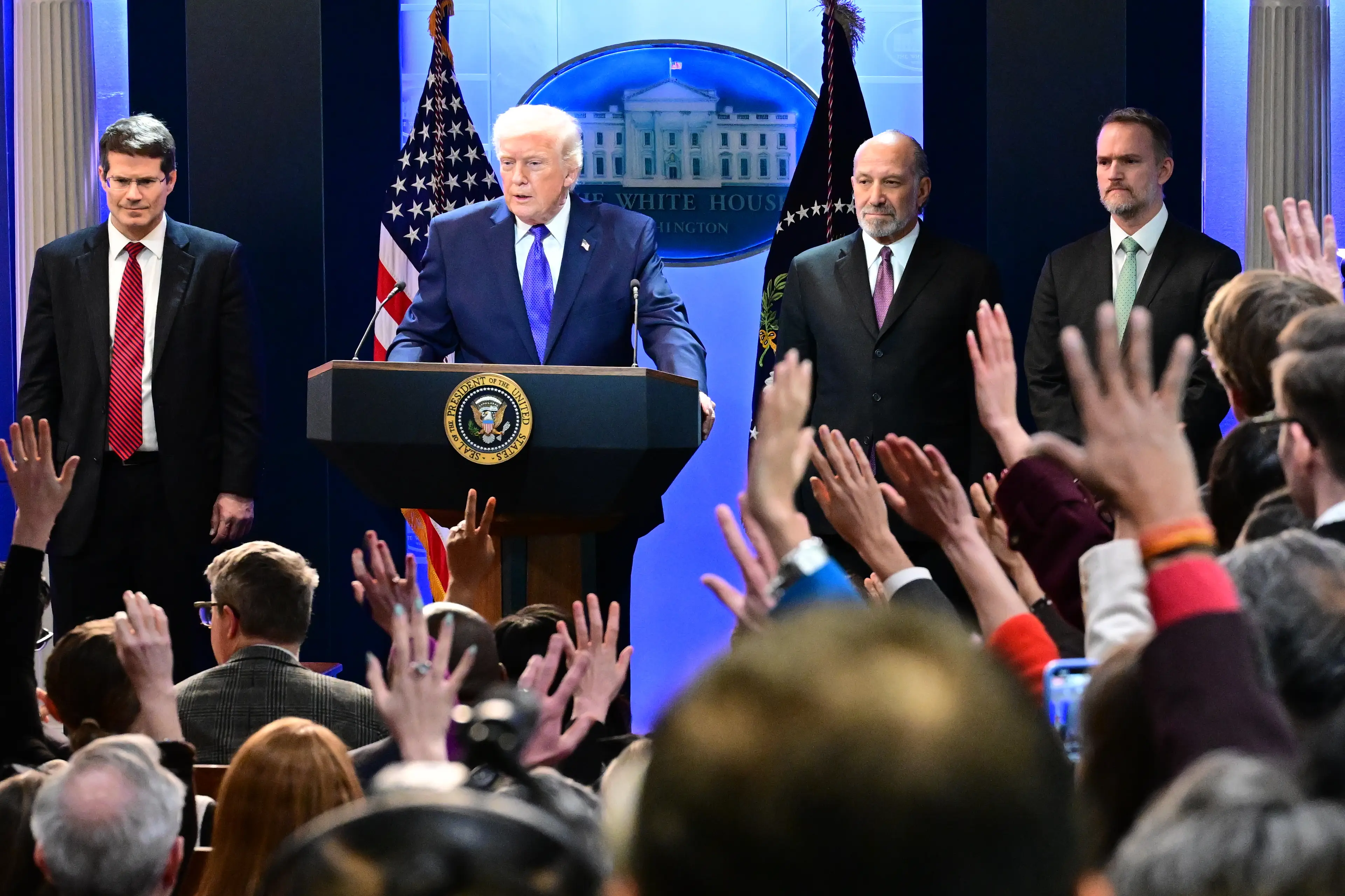 The prophet predicted a major international crisis working in Trump's favour (Kyle Mazza/Anadolu via Getty Images)