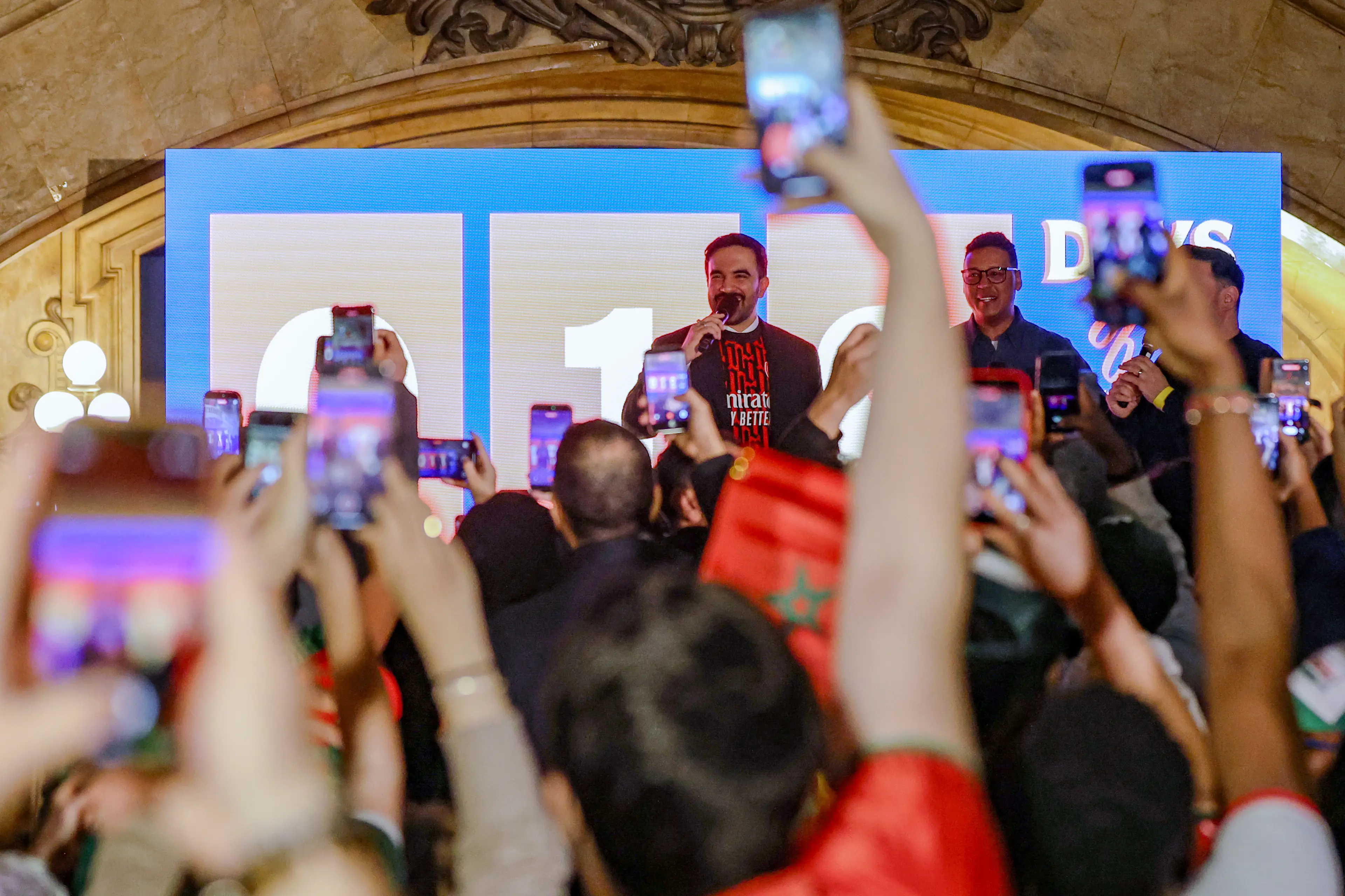 Mamdani hosted an AFCON party last week (Heather Khalifa/Bloomberg via Getty Images)