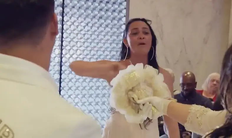 Jett's mum Angie was uninvited to the wedding.