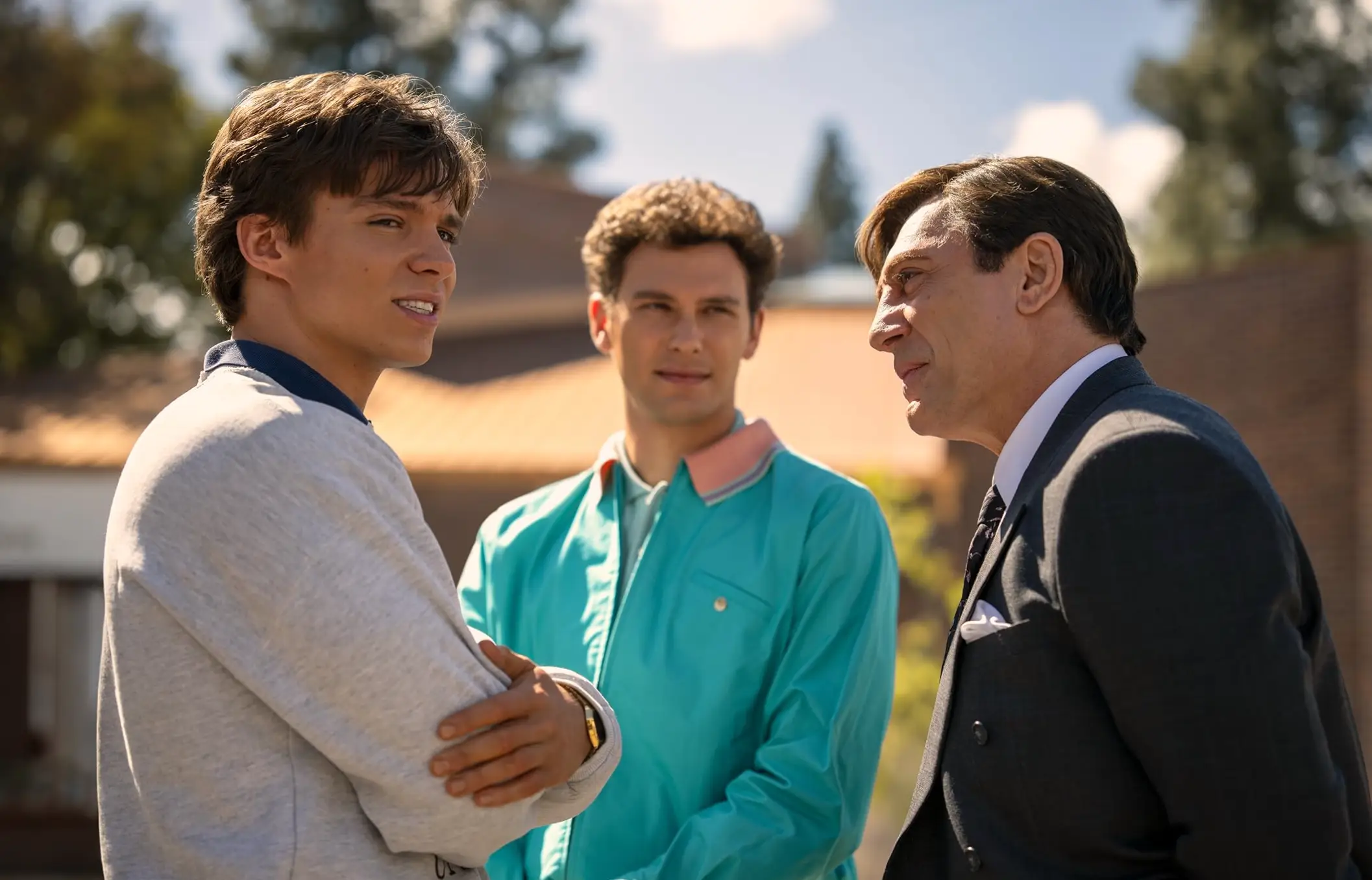 The series stars Nicholas Alexander Chavez and Cooper Koch as the Menendez brothers, and Javier Bardem and Chloë Sevigny as José and Mary Louise 'Kitty' (MILES CRIST/NETFLIX)