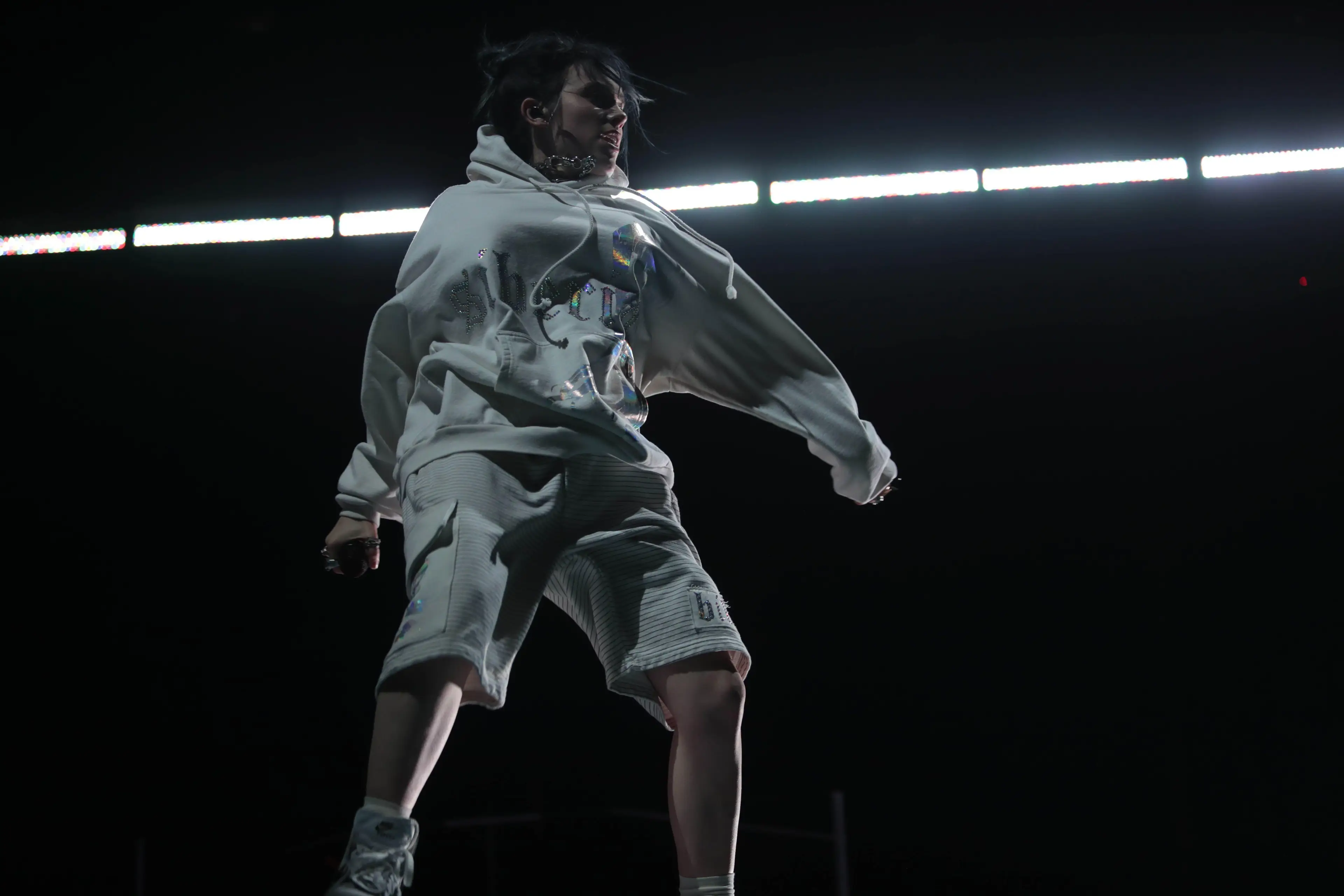 The dancer wore Eilish's hoodie.