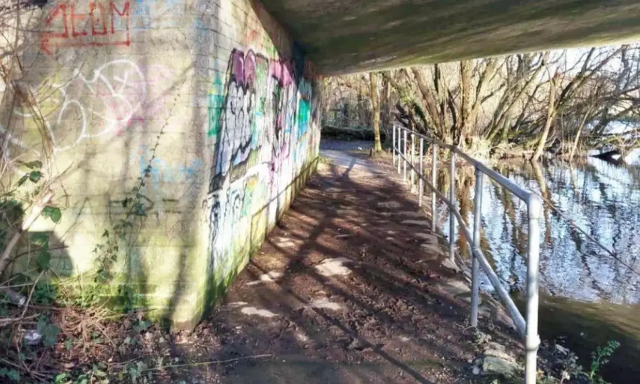 One of the attacks took place in an underpass beside the River Avon (CPS)