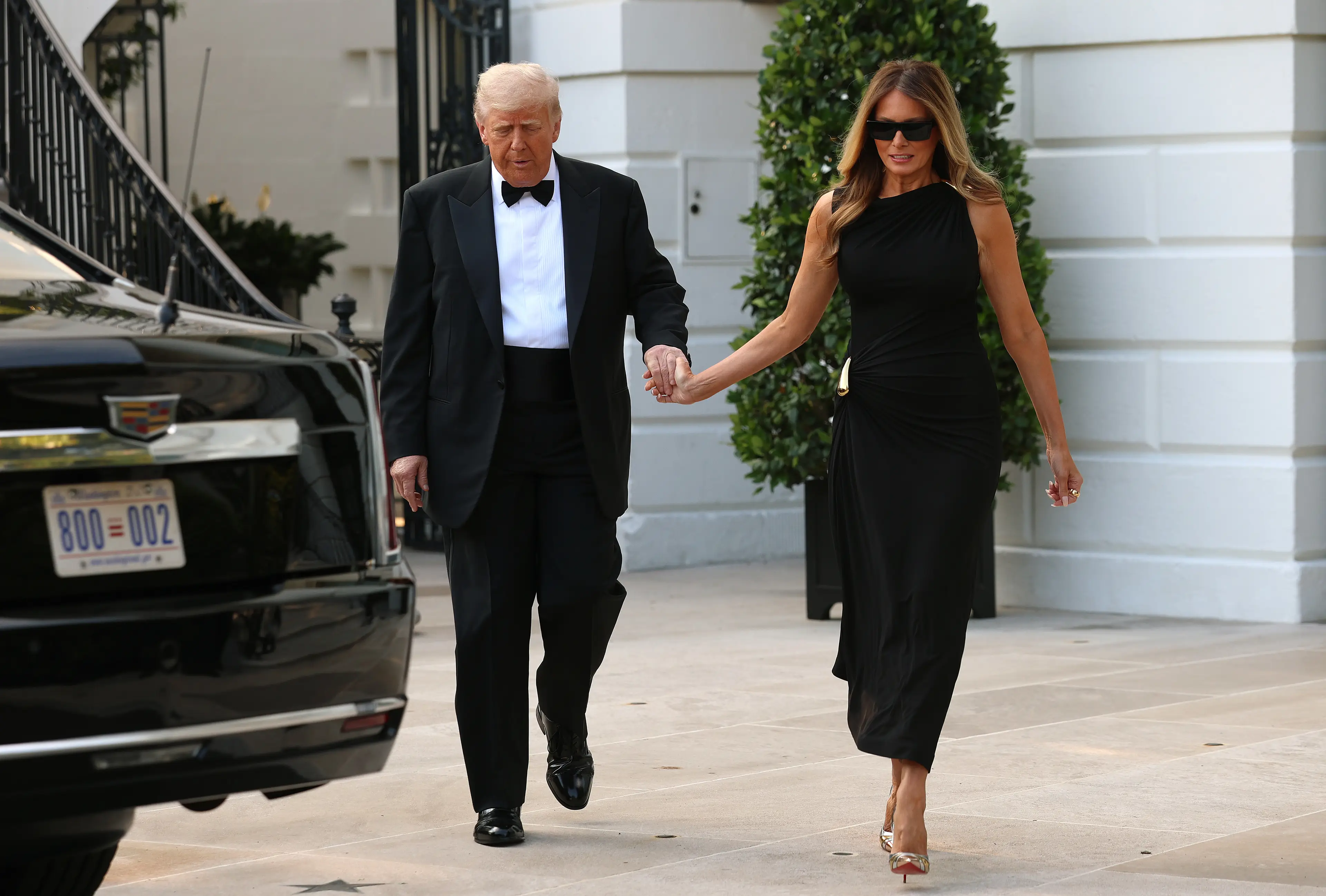 Trump has previously slammed the theory regarding his wife (Win McNamee/Getty Images)