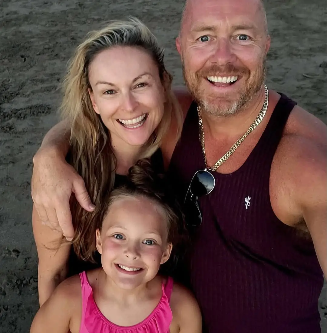 Mel Schilling with husband Gareth Brisbane and their daughter Maddie (Instagram/@mel_schilling1)
