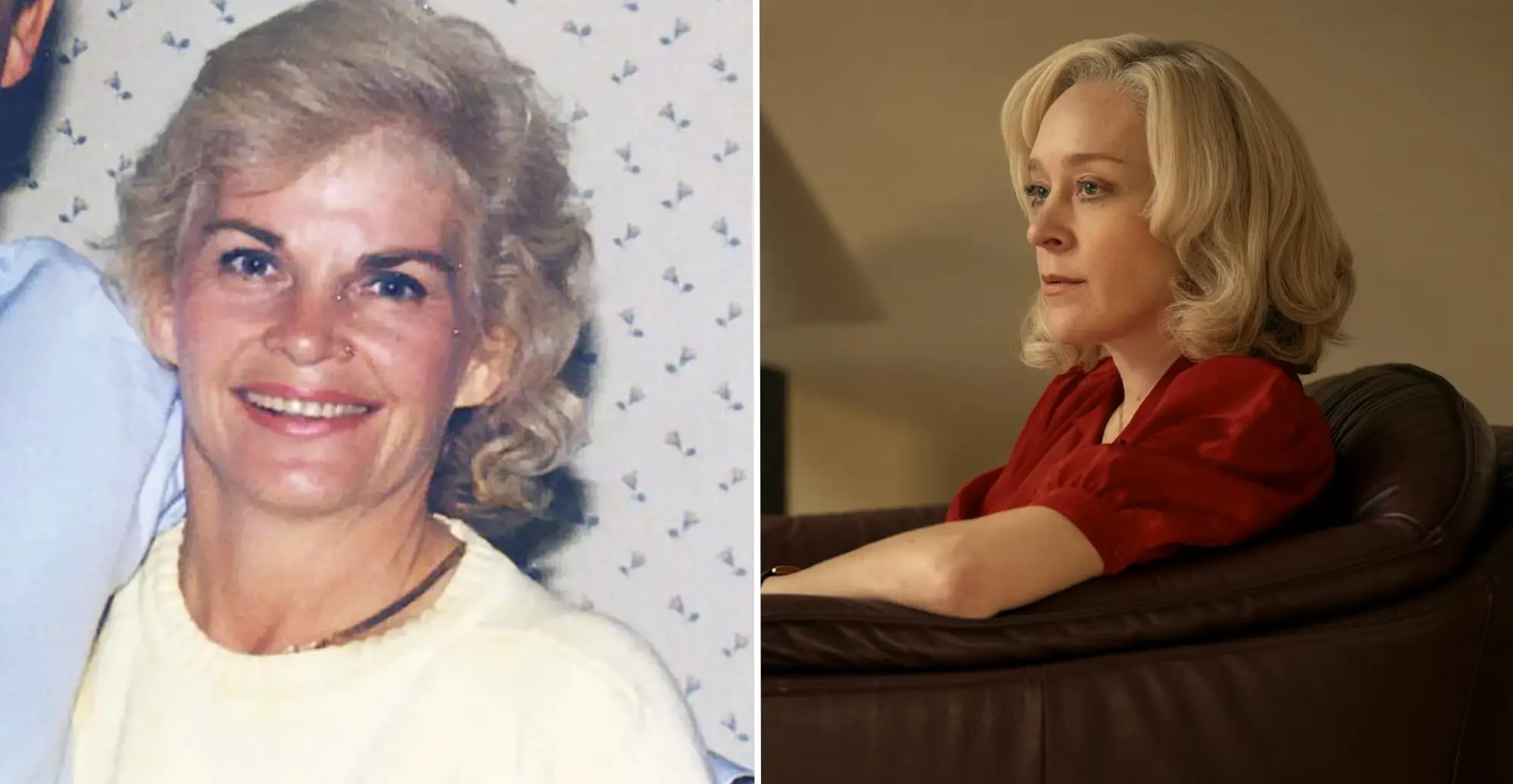 Kitty Menendez is portrayed by American Horror Story actress Chloë Sevigny (ABC/Netflix)