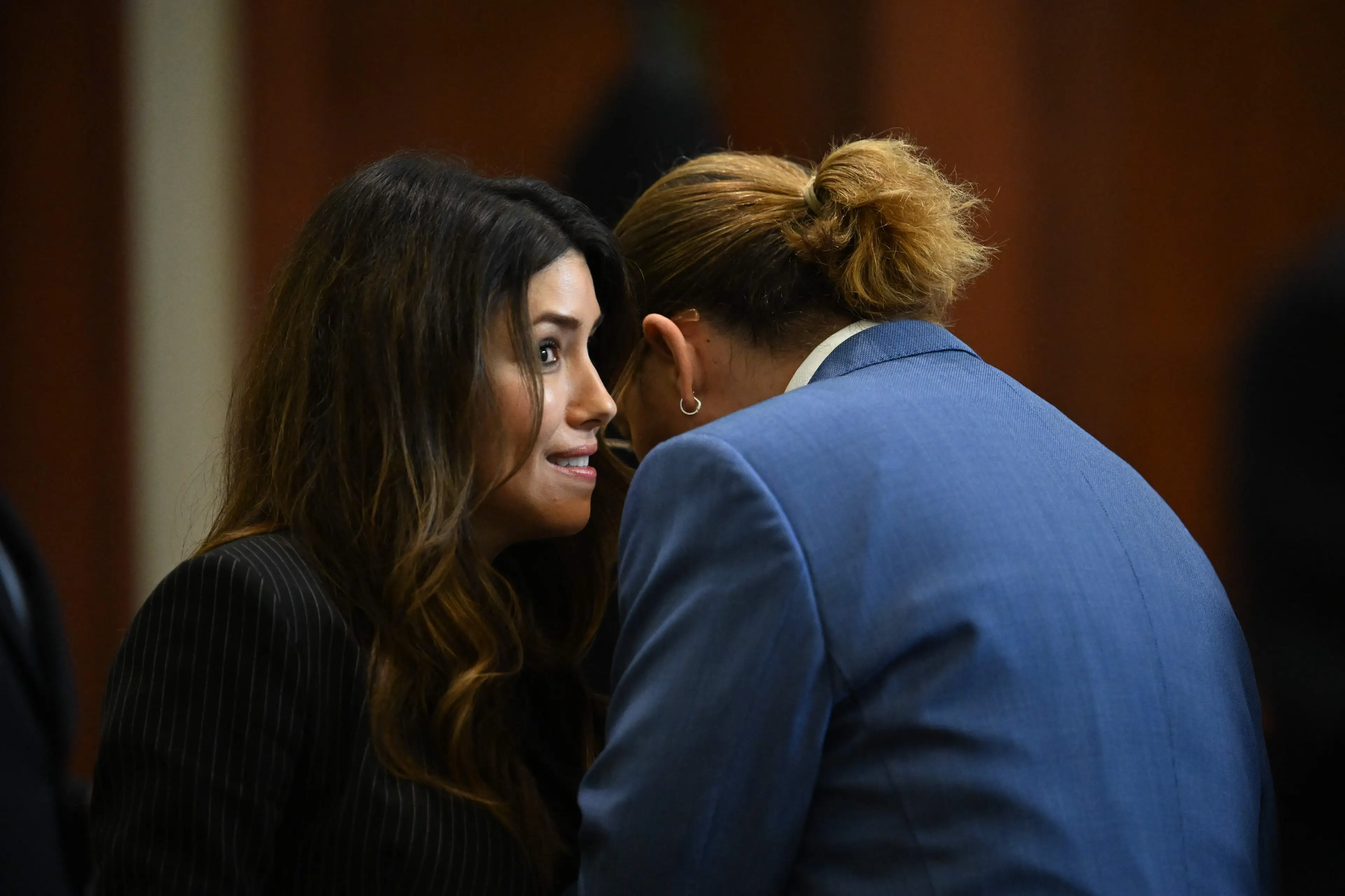 Vasquez assured that Depp wasn't her 'type' (/JIM WATSON/POOL/AFP via Getty Images)