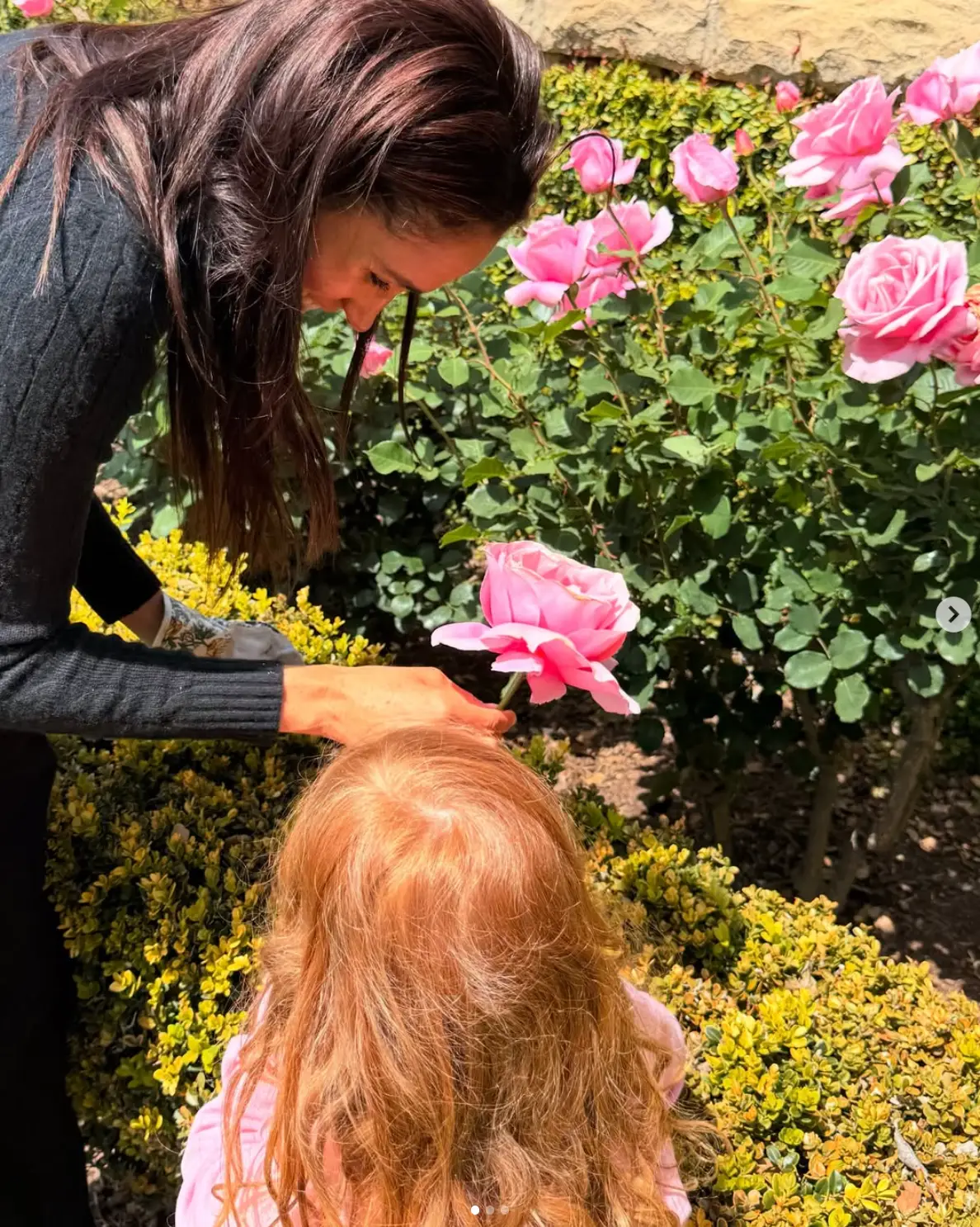 Parents have been warned not to post photos of their children at all if they're hoping to protect their privacy (Instagram/@meghan)