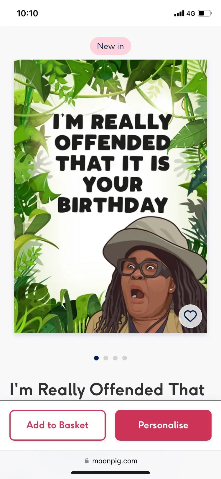 The card has caused quite a stir.