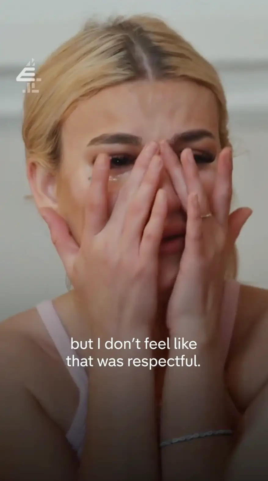 Sacha felt as if the photo was 'disrespectful' (Channel 4)