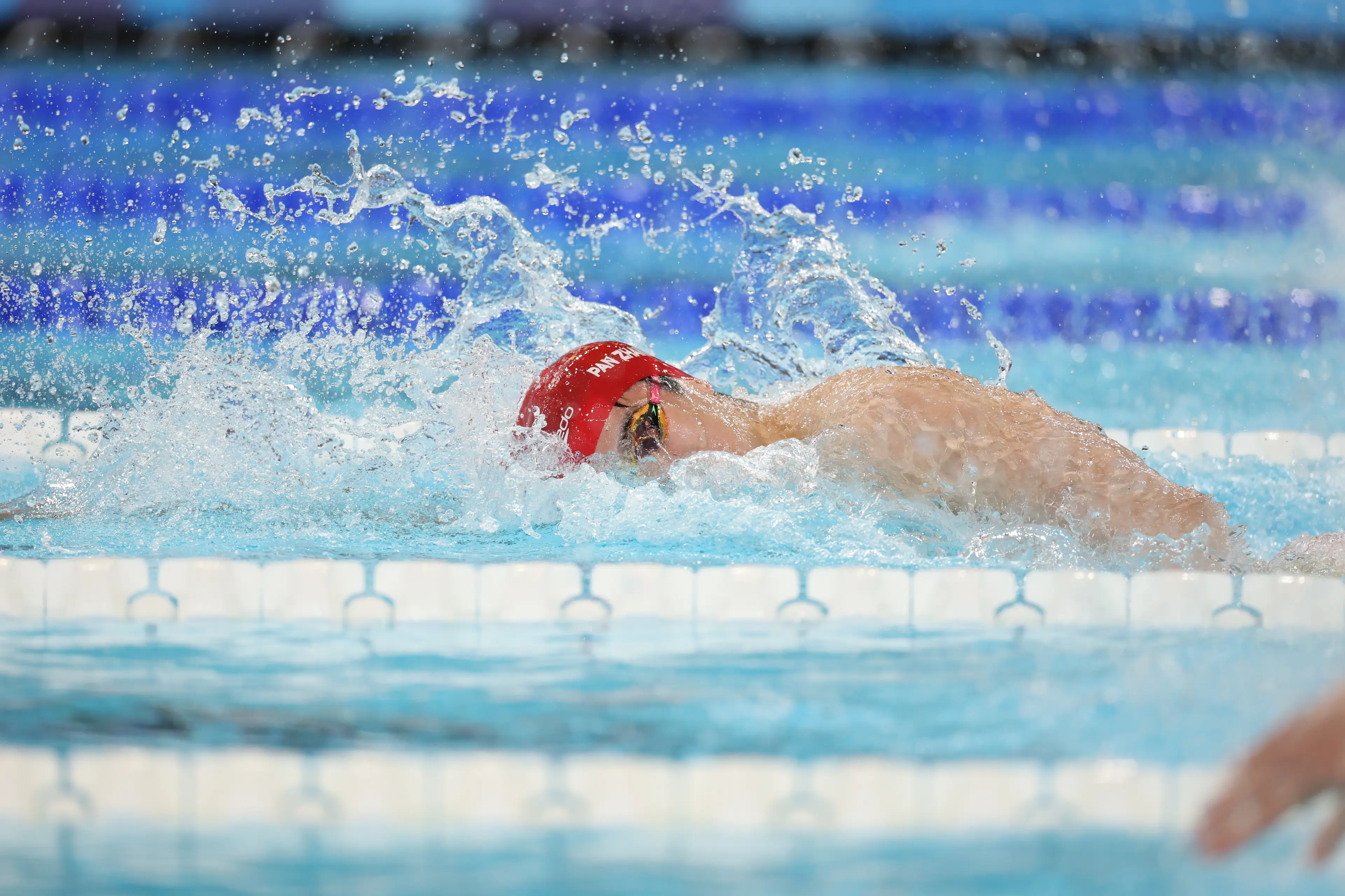 Pan Zhanle bagged a gold medal for China in the men's 100m freestyle. (Christian Liewig - Corbis/Corbis via Getty Images)