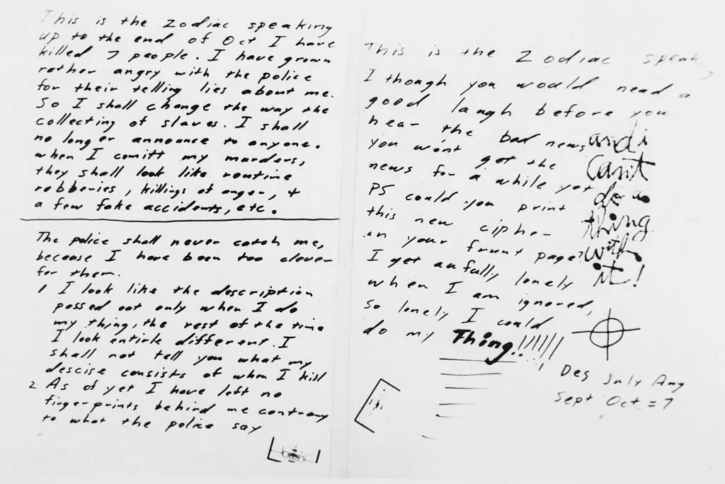 The elusive Zodiac Killer goaded authorities with a series of coded letters (Bettmann / Contributor / Getty Images)