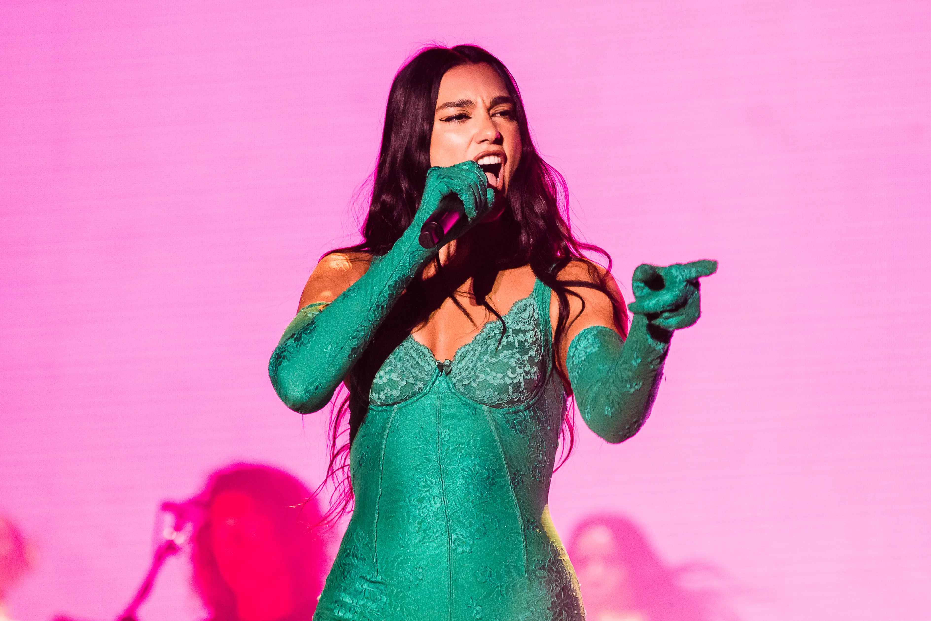 Dua Lipa will be headling Glastonbury this year (Mauricio Santana/Getty Images)