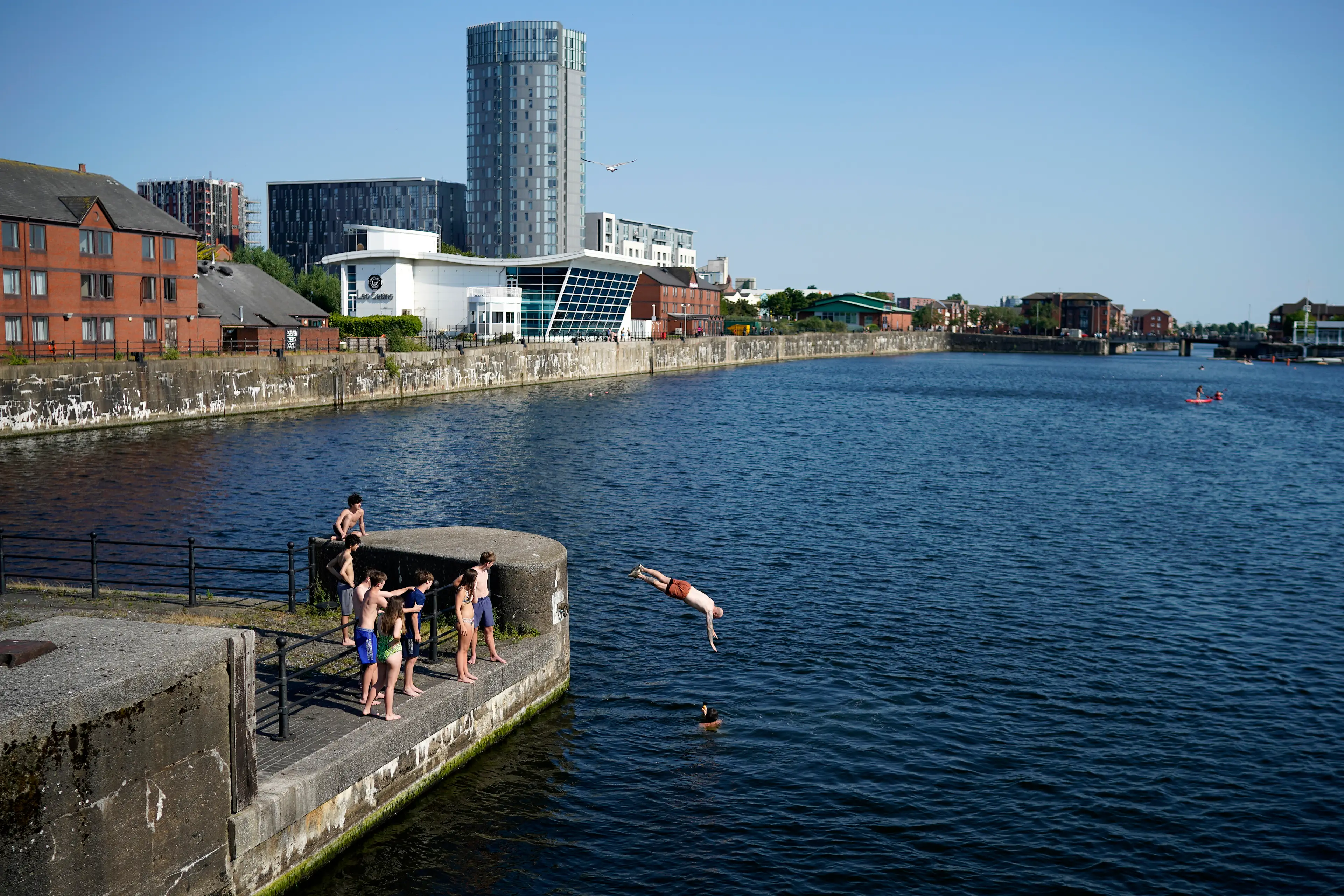 Cold water shock usually starts with a gasp reflex (Christopher Furlong/Getty Images)