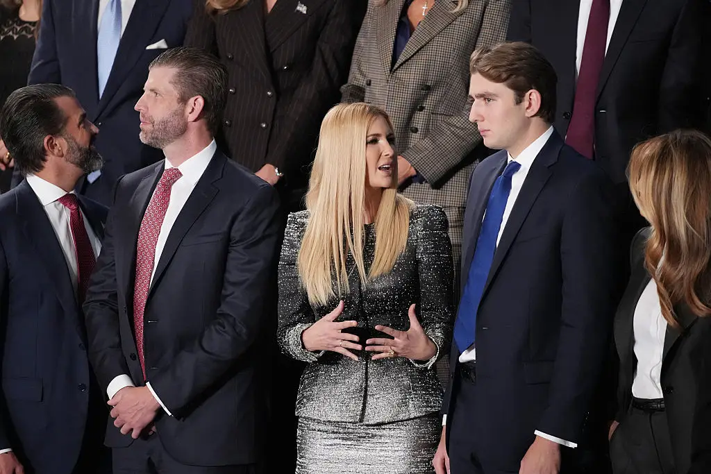 A lip reader claimed to decode most of Ivanka & Barron's private exchange (Andrew Harnik/Staff/Getty Images)