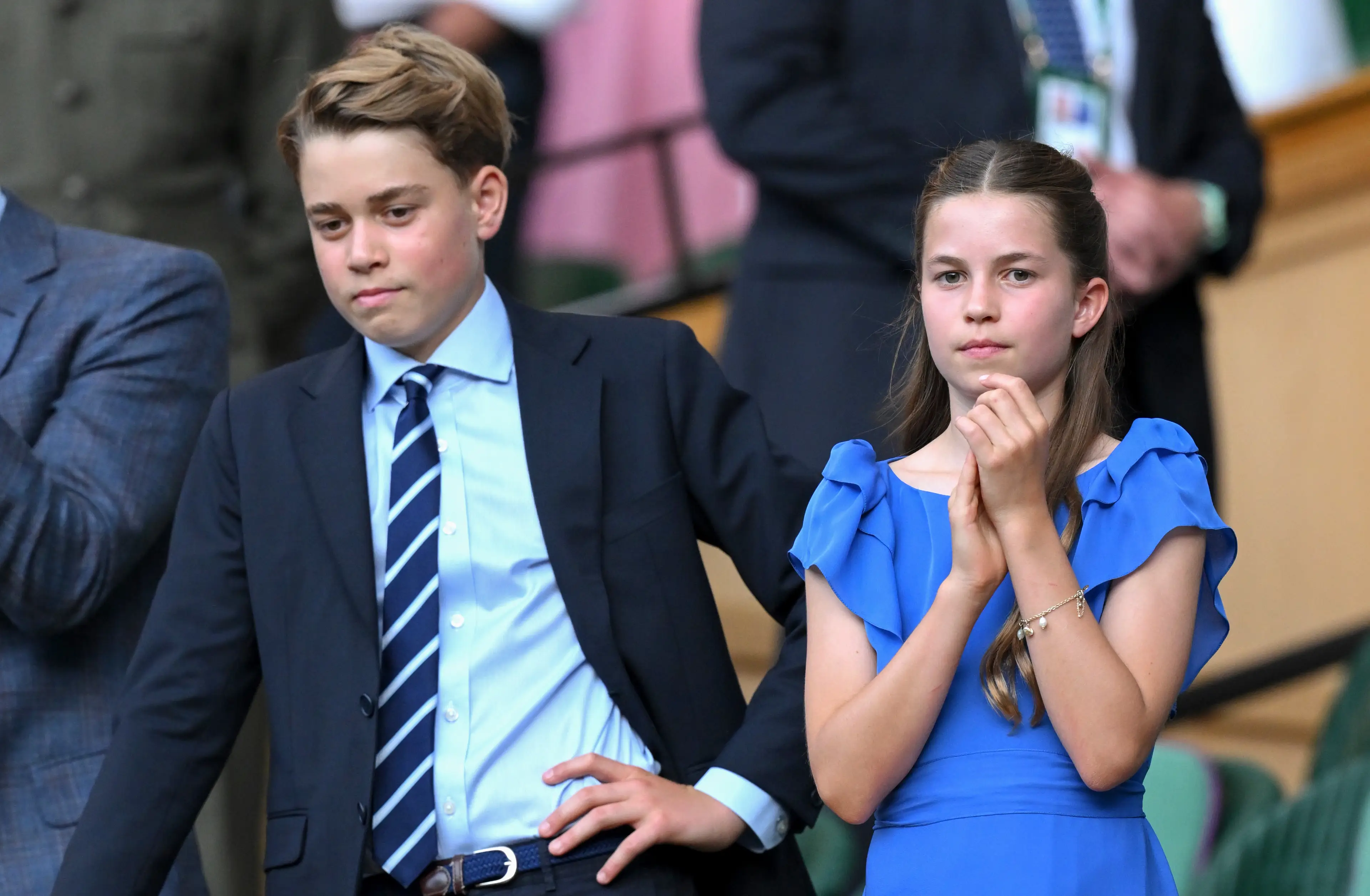 George and Charlotte joined their parents in the Royal Box (Karwai Tang/WireImage)