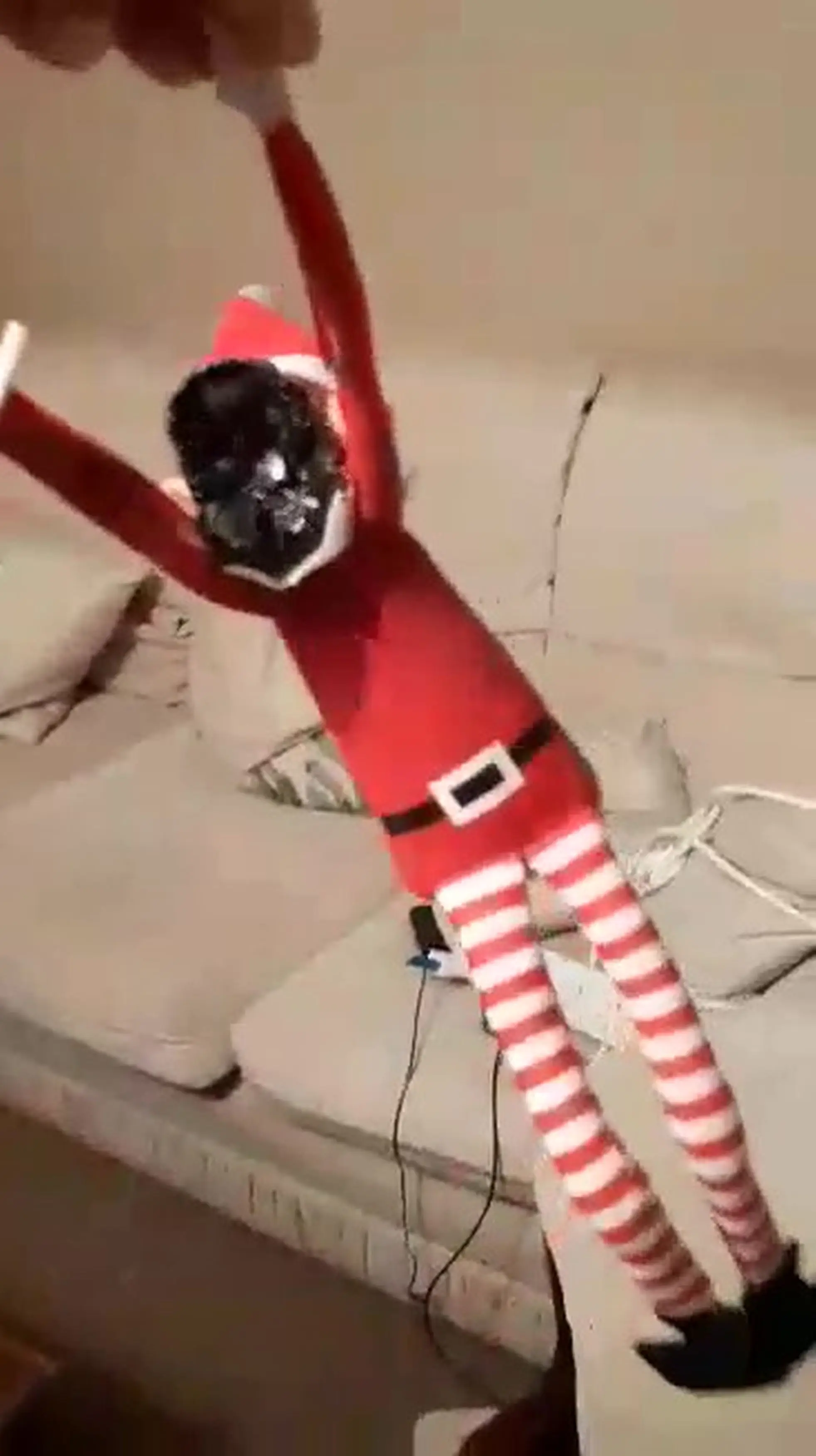 Thankfully, Charlie is oblivious to what happened to his elf.