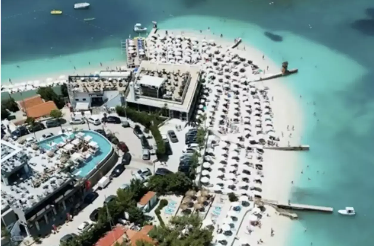 The resort is a three hour flight from the UK.