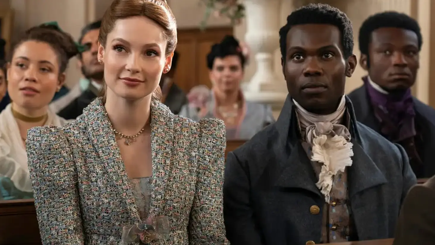 Francesca's husband, John Stirling, dies suddenly at the end of episode six (Netflix)