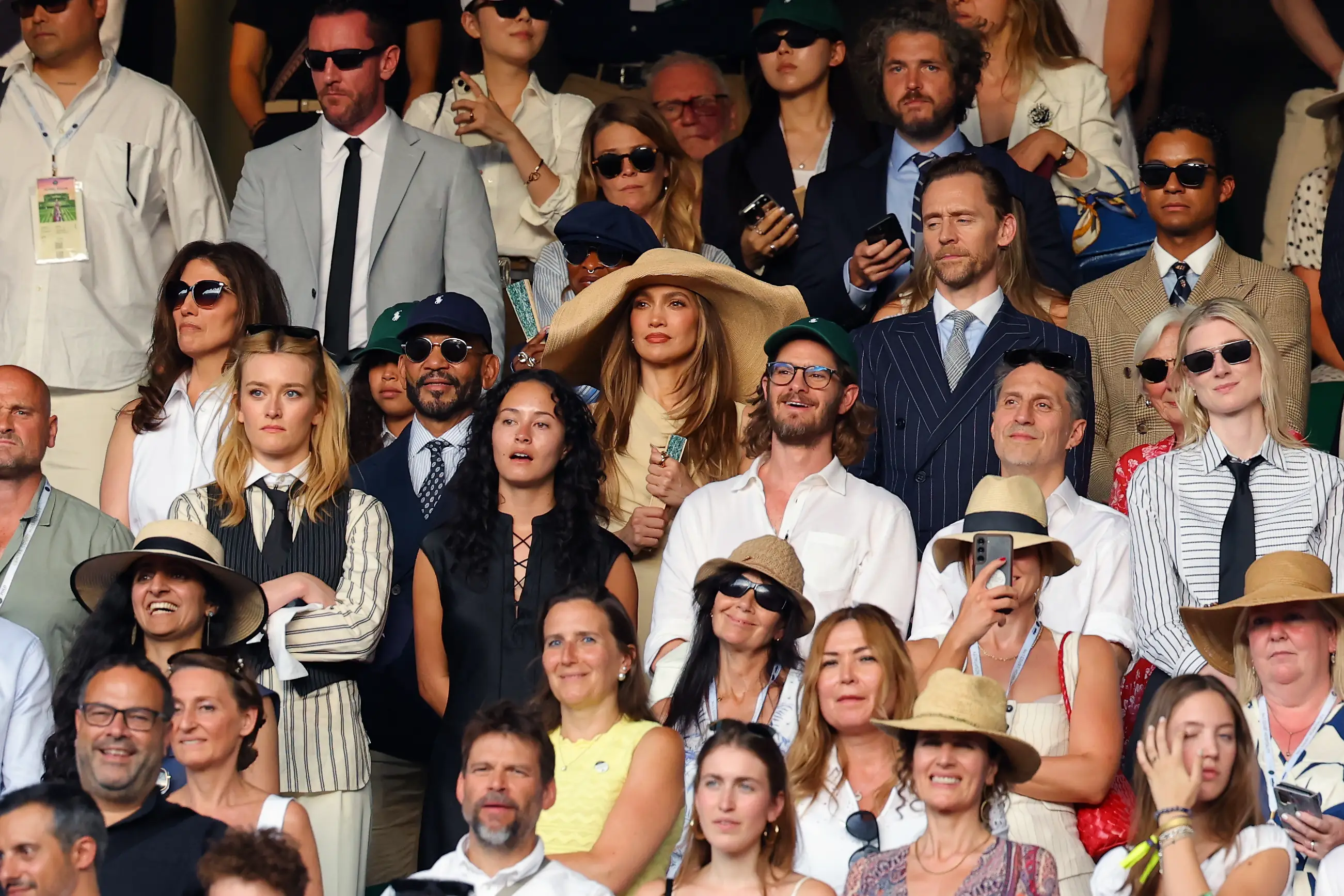 Wide-brimmed hats aren't usually permitted, so as not to block others' views (Shaun Brooks - CameraSport via Getty Images)