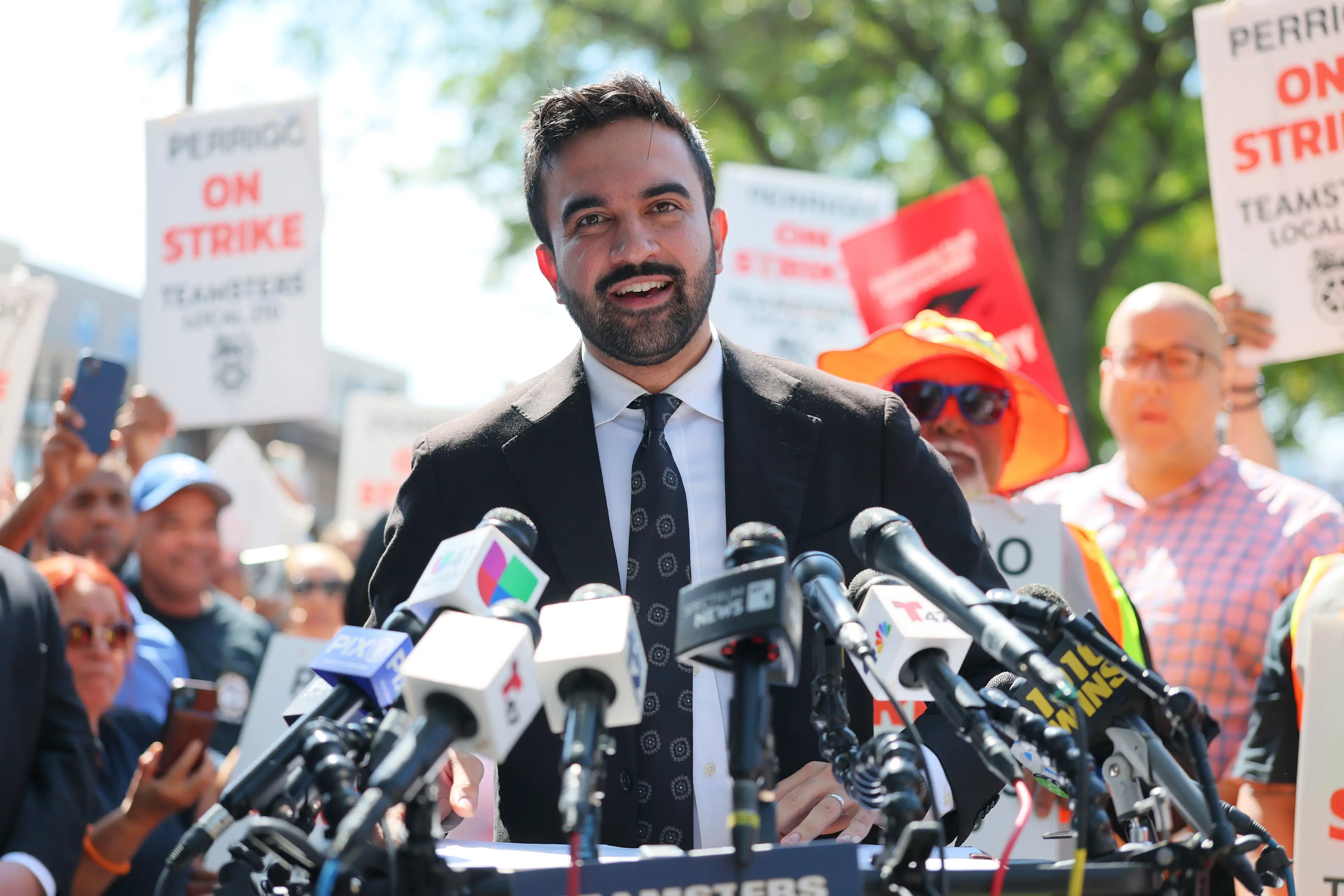 Zohran Mamdani, 34, has become the first millennial to win the New York City mayoral election (Michael M. Santiago/Getty Images)