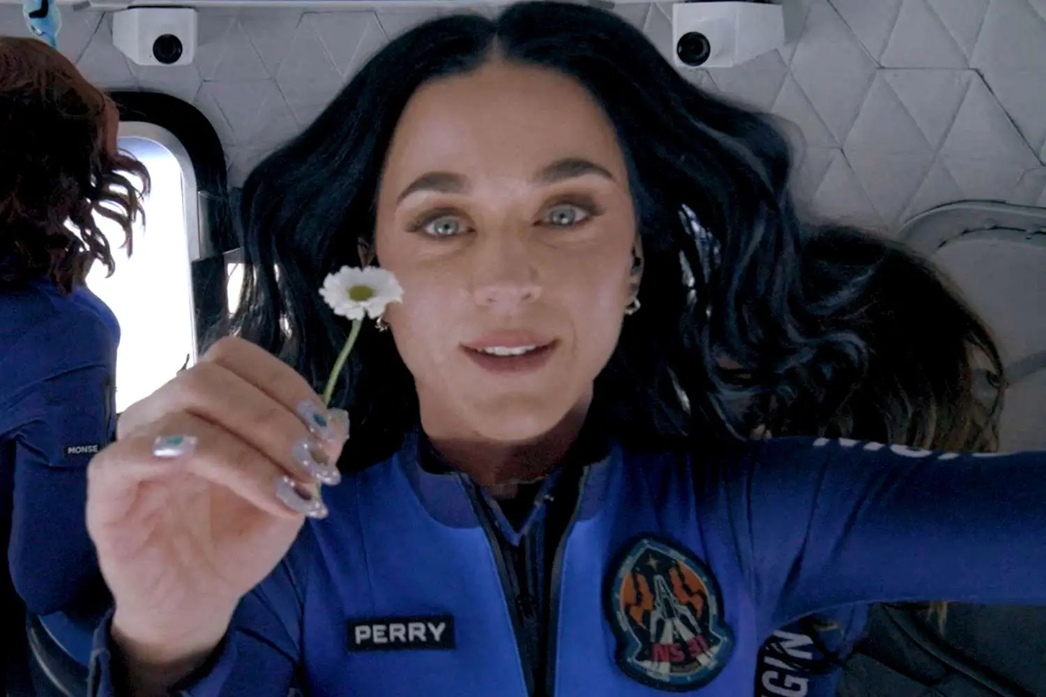The 'Firework' singer boarded the space tourism flight back in April (Blue Origin)