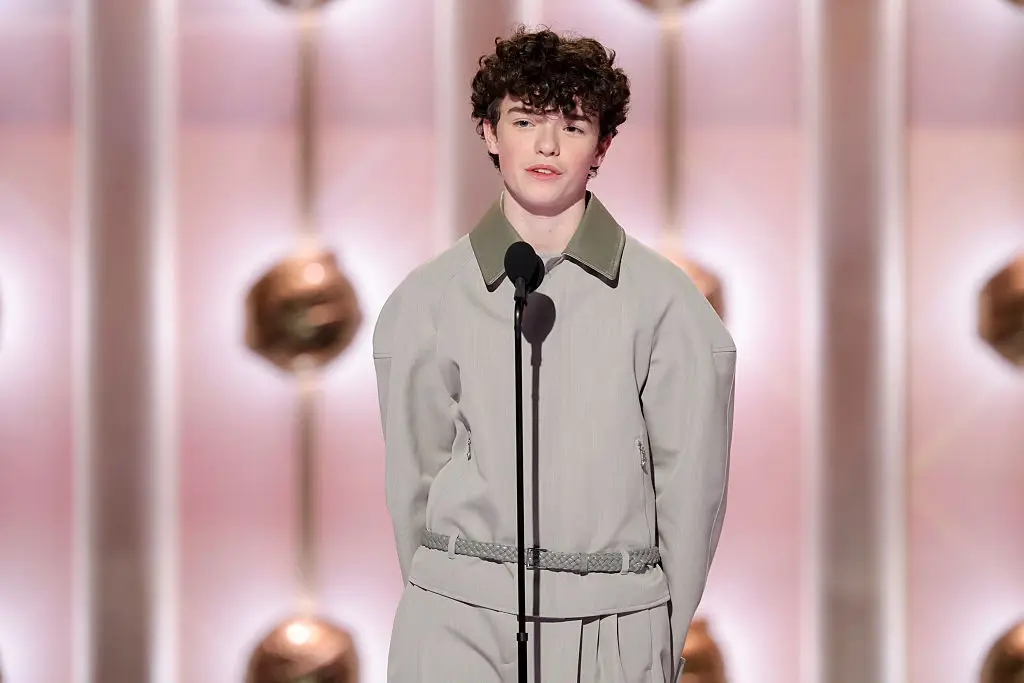 Adolescence star Owen Cooper, 16, has bagged a Golden Globe award this evening (Rich Polk/2026GG / Contributor / Getty Images)