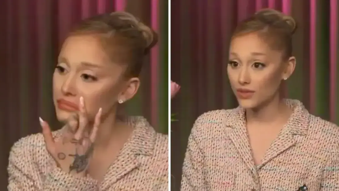 Ariana Grande fights back tears as she addresses criticism over her appearance