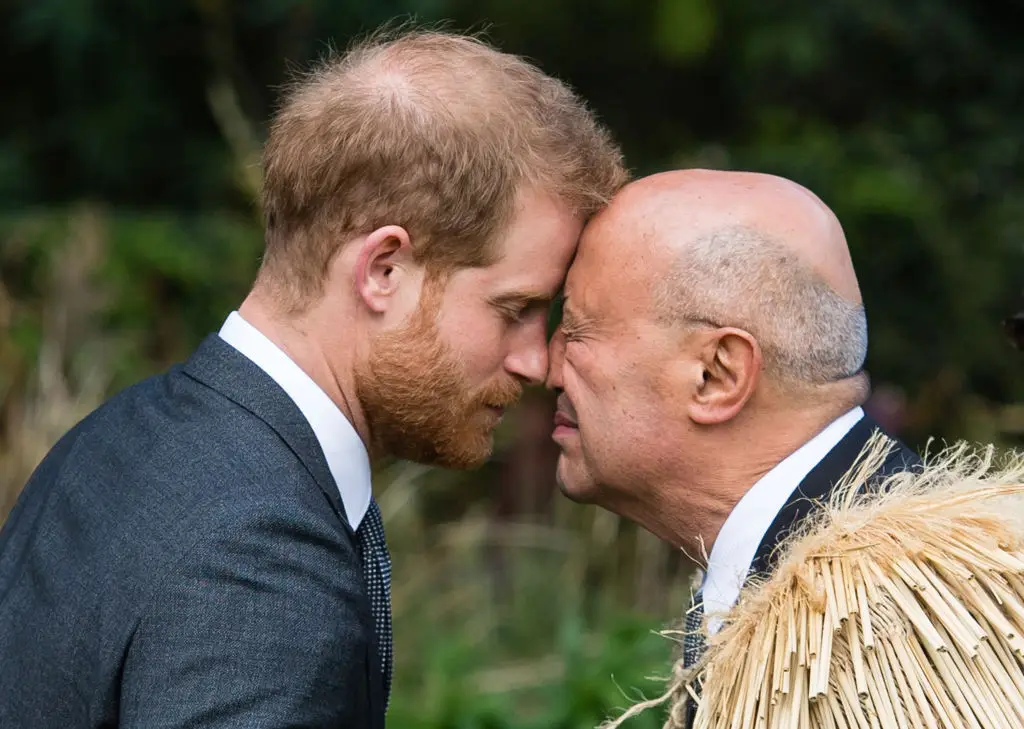 Harry also took part in the same greeting (Samir Hussein/Samir Hussein/WireImage)