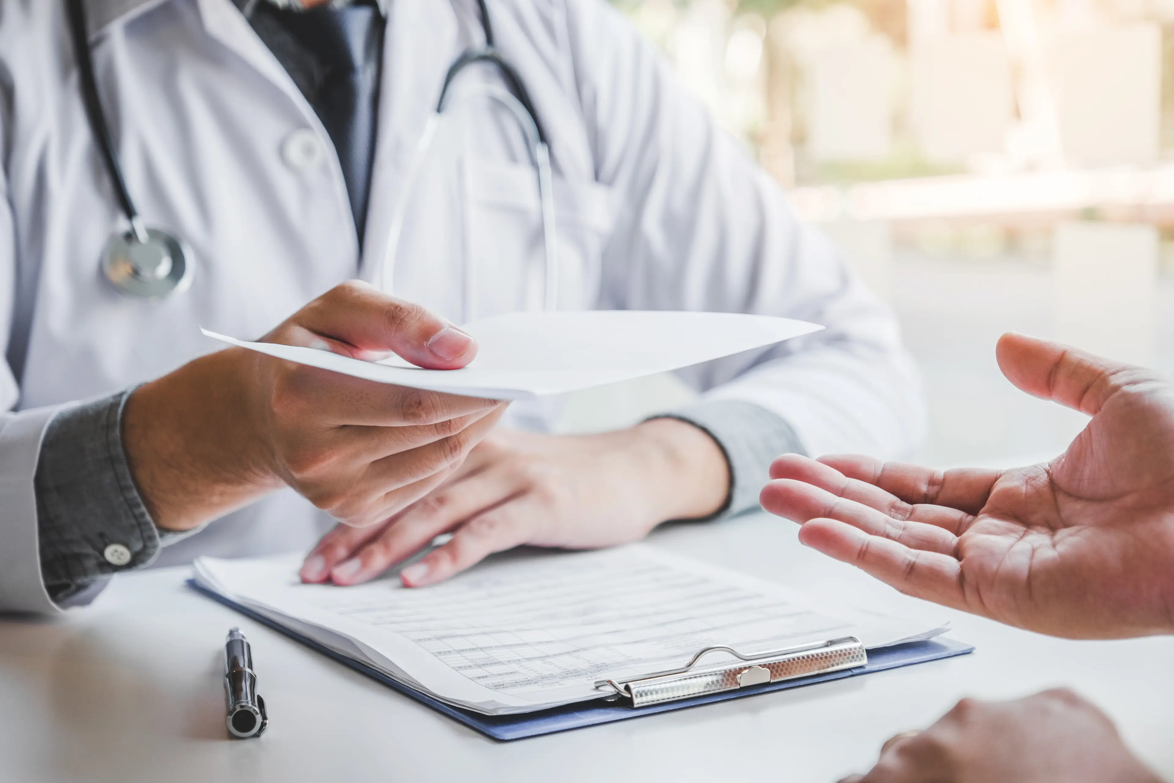 To call in sick in Germany, workers will have to visit the doctor's office in person and get a medical certifcate (Getty Stock Image)